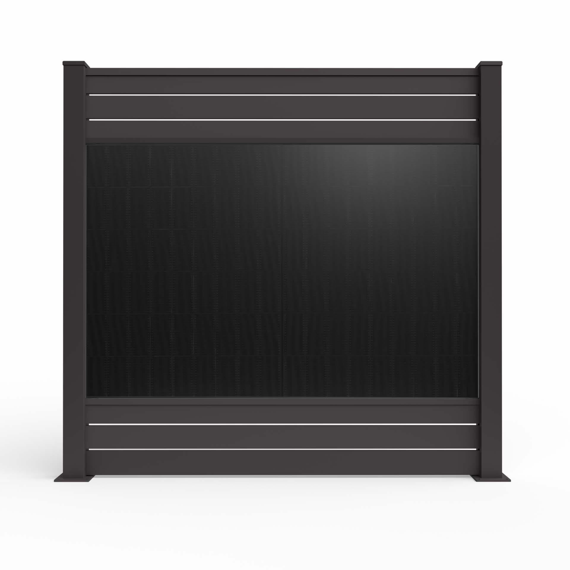 Solarzaun ALUNA PV 180cm – Produktansicht freigestellt