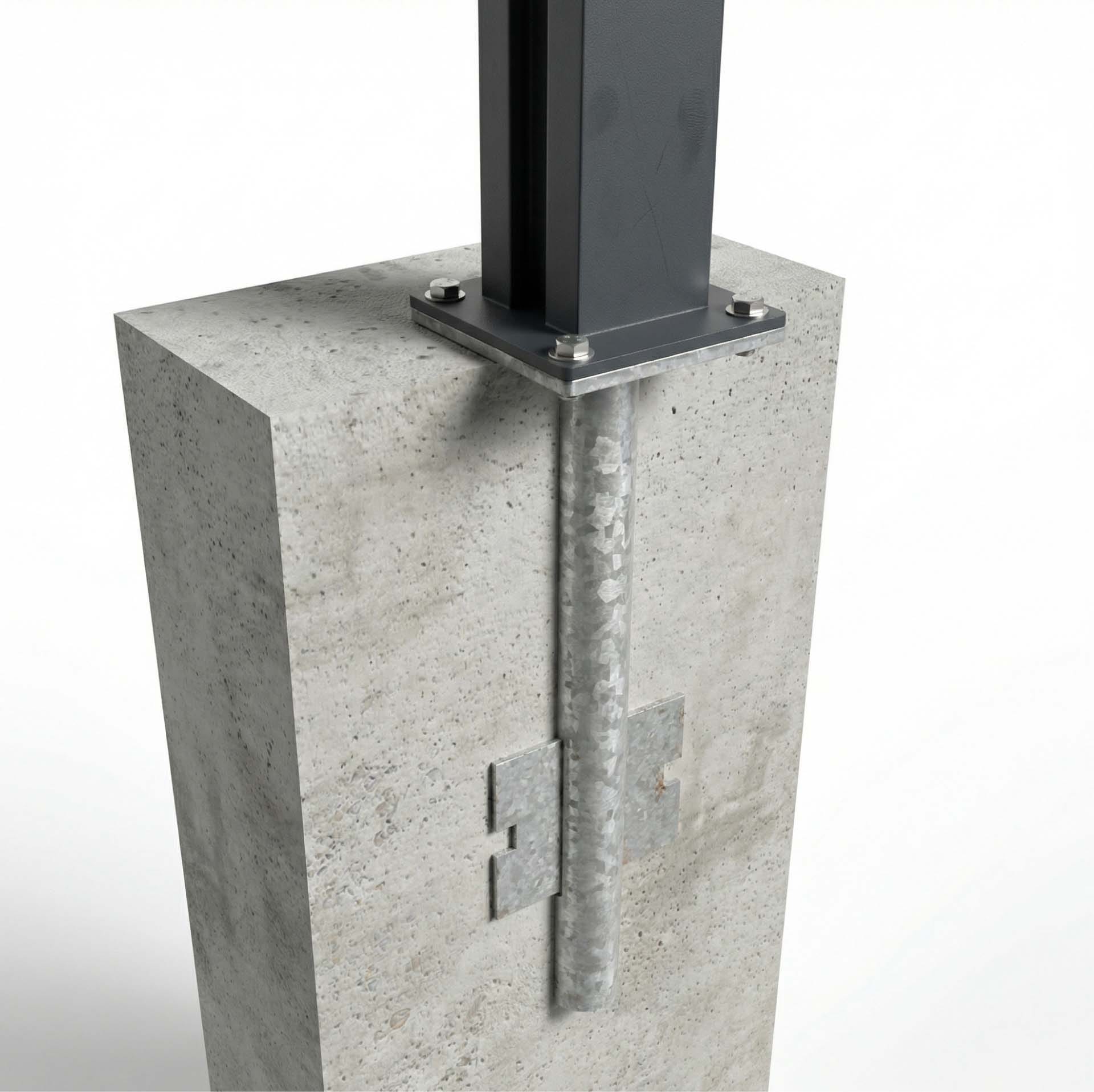 Zaunpfosten Montage mit Erdanker – Einschlagpfahl Anleitung