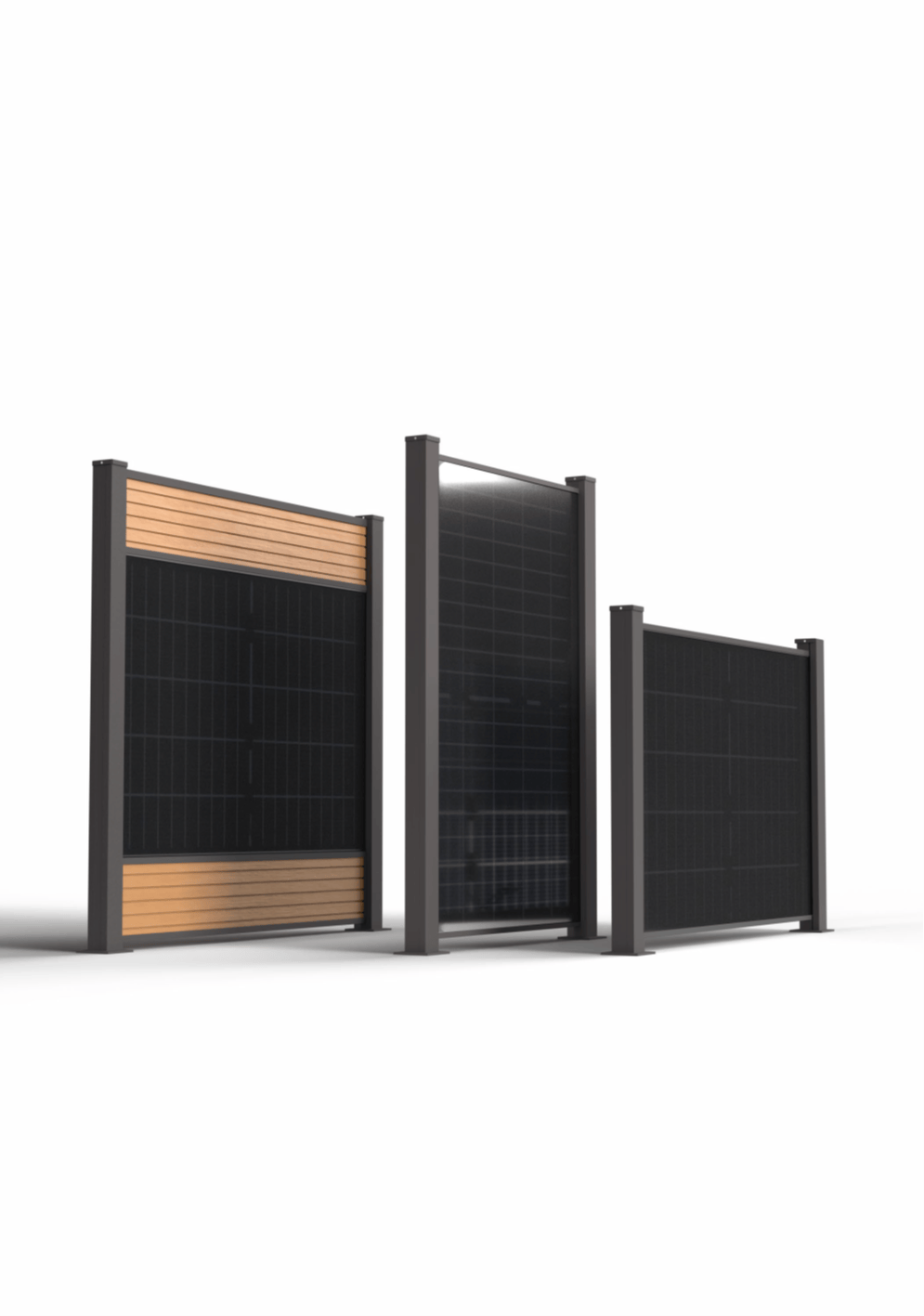 Solarzaun 3 Linien
