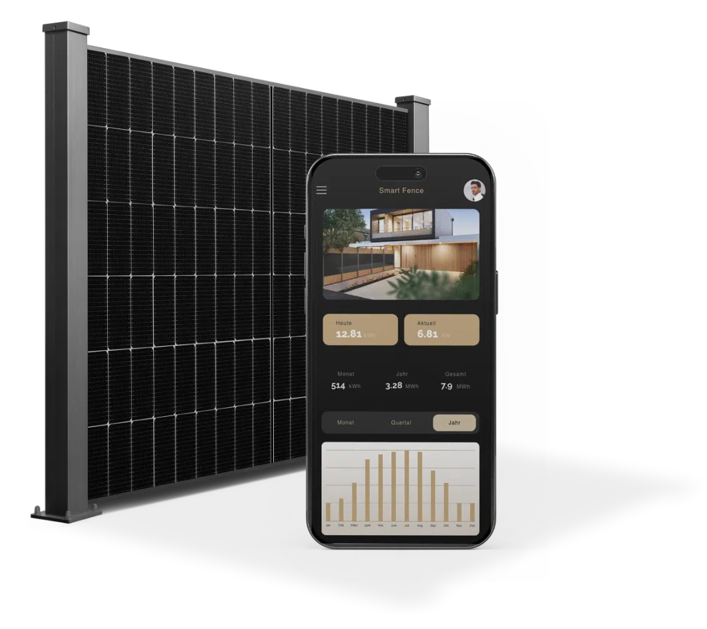 falagotti Solarzaun Puristica Smart