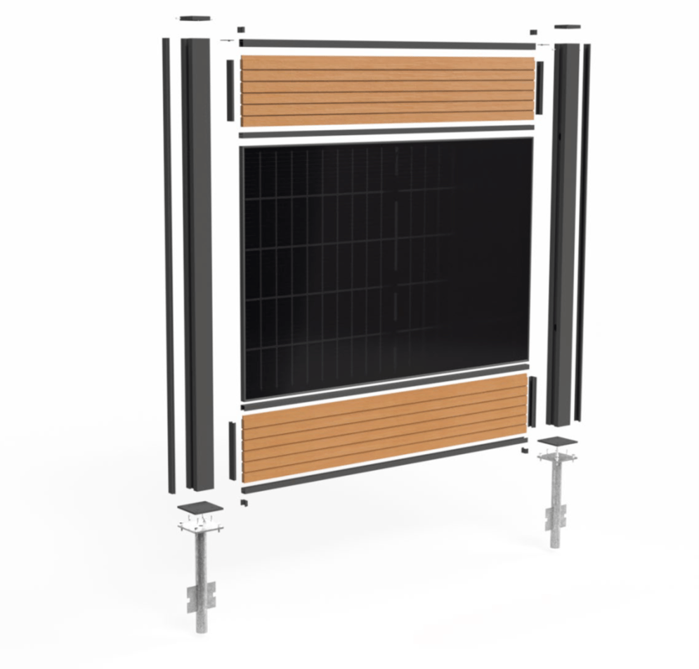 Solarzaun Aufbau