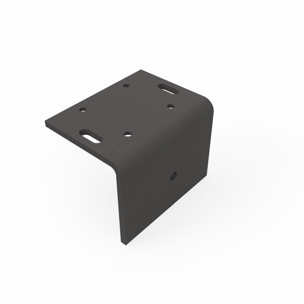 L-Stein Fußplatte aus Aluminium für falagotti Solarzaun Montage auf Mauer