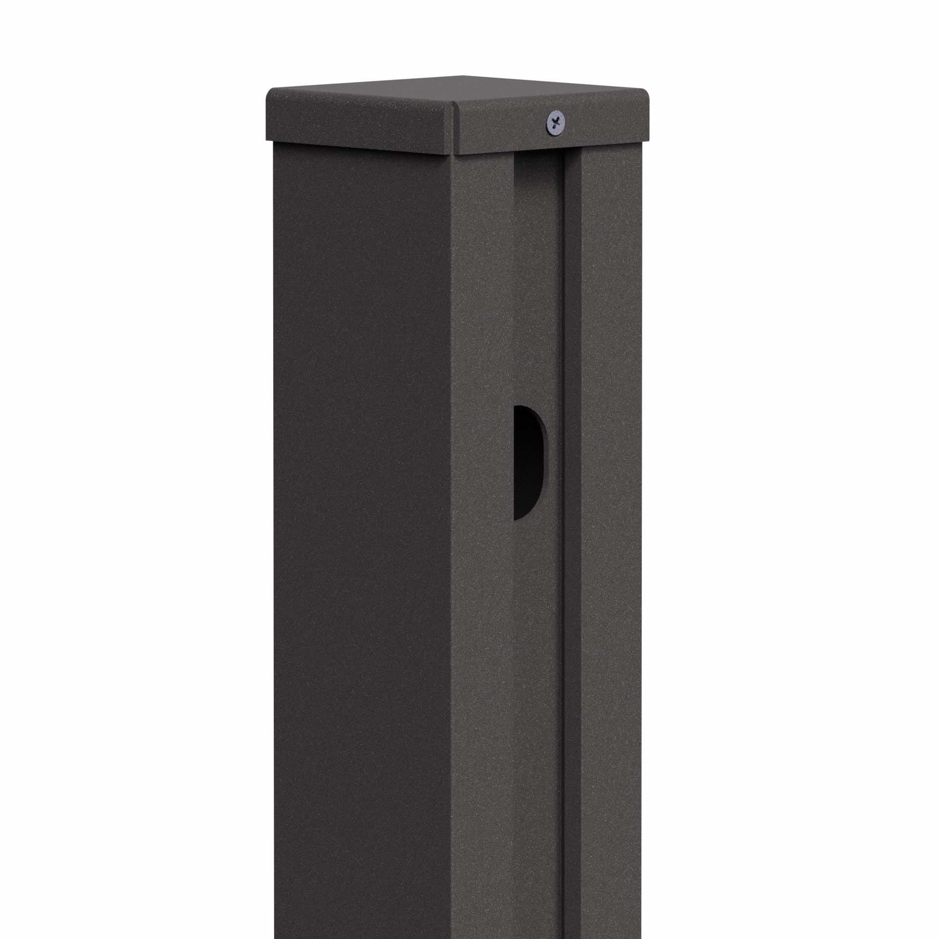 falagotti Zaunpfosten Ansicht 3 – Seitenansicht Aluminiumpfosten